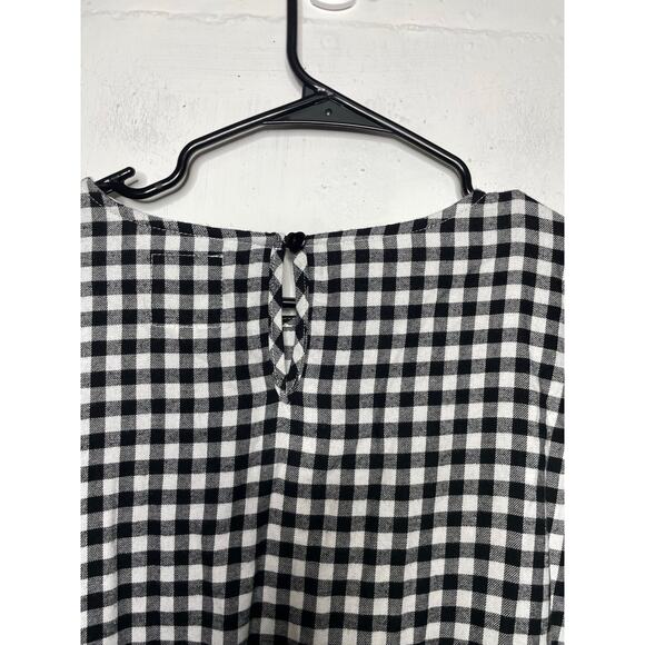 Shiny by Nature 5XL Black White Gingham Print Tunic Dress - Picture 7 of 7